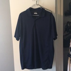 Navy blue Nike golf polo